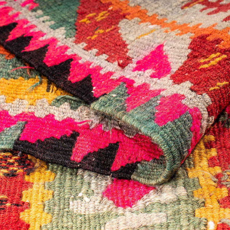 Loper Kelim tapijt - Oud - 280 x 112 cm - veelkleurig