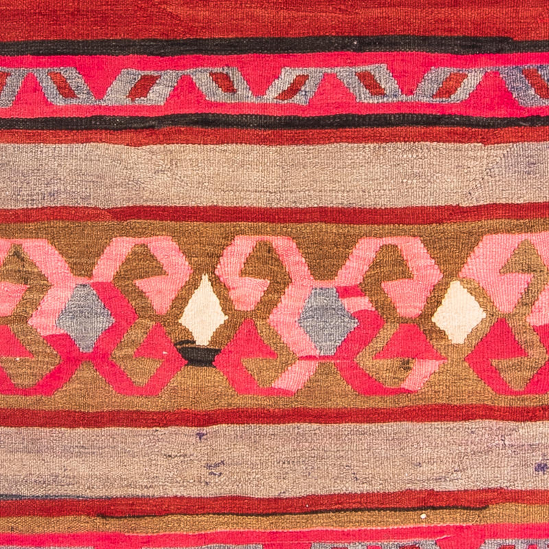 Loper Kelim tapijt - Oud - 370 x 130 cm - veelkleurig