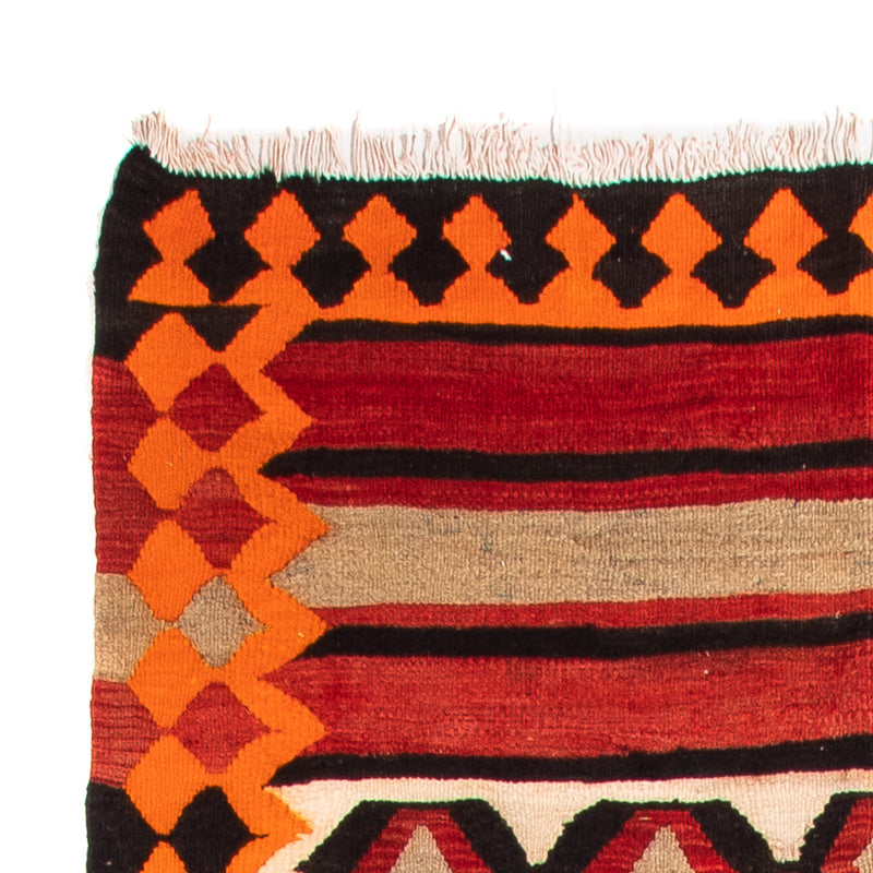 Loper Kelim tapijt - Oud - 370 x 130 cm - veelkleurig