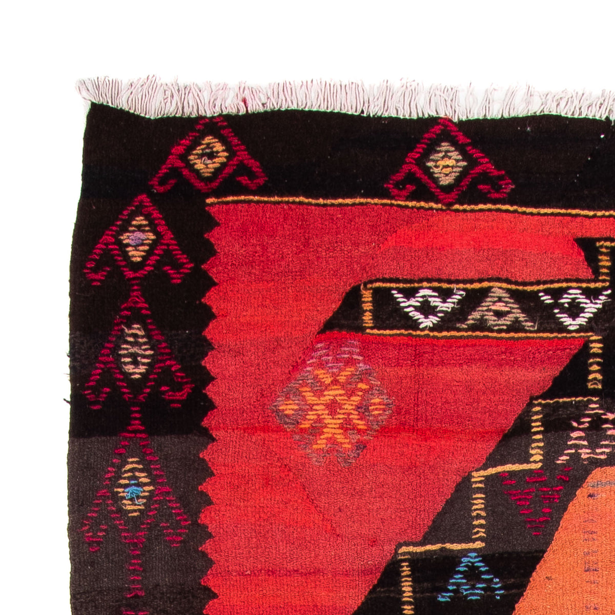 Loper Kelim tapijt - Oud - 365 x 150 cm - veelkleurig