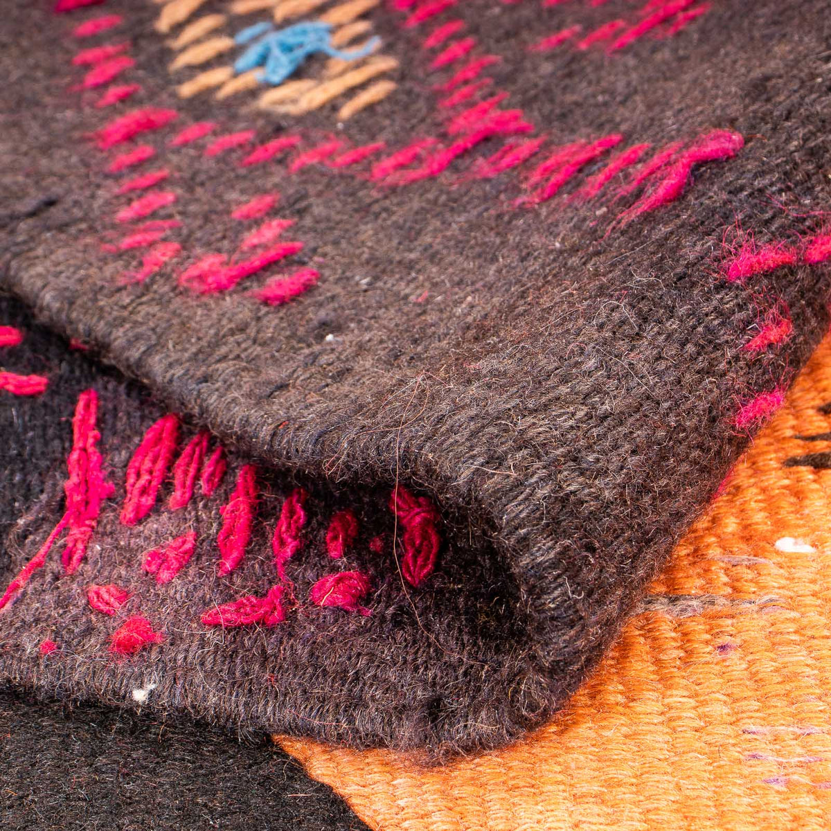 Loper Kelim tapijt - Oud - 365 x 150 cm - veelkleurig