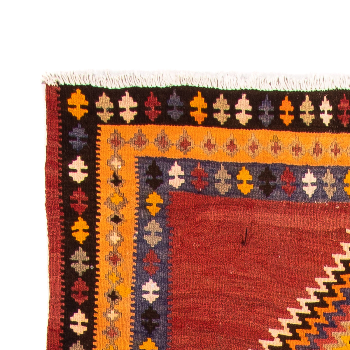 Loper Kelim tapijt - Oud - 310 x 127 cm - veelkleurig