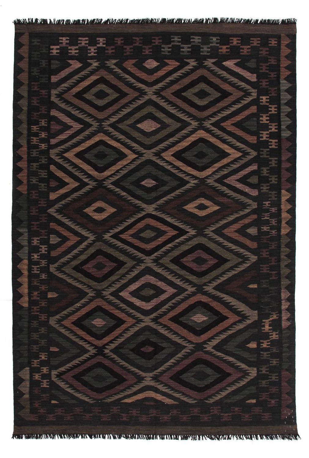 Kelim tapijt - Splash - 244 x 169 cm - veelkleurig