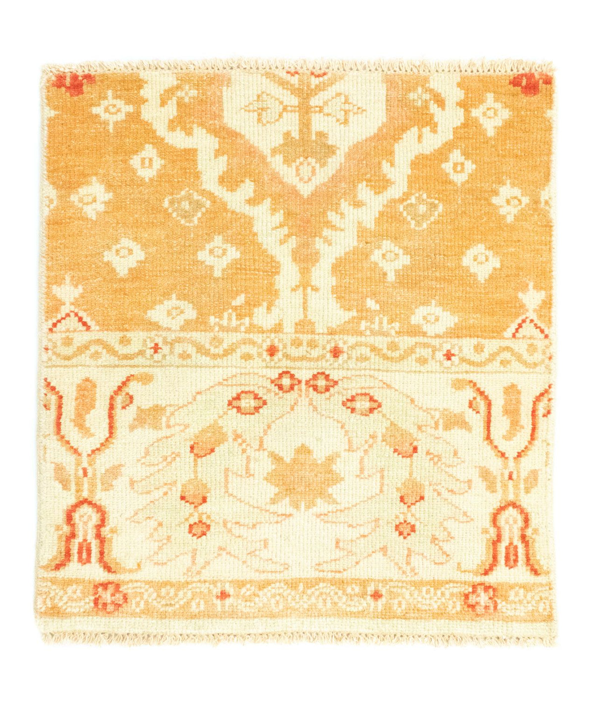 Wollen tapijt vierkant  - 65 x 62 cm - beige