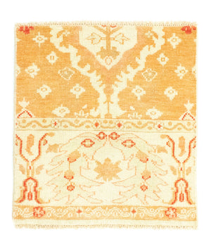 Wollen tapijt vierkant  - 65 x 62 cm - beige