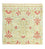 Designer tapijt vierkant  - 63 x 62 cm - beige