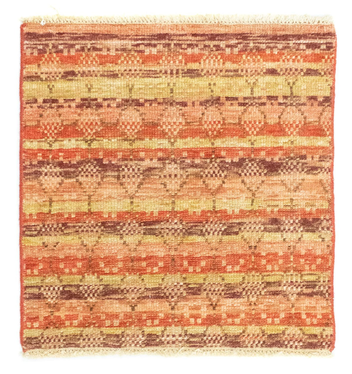 Designer tapijt vierkant  - 59 x 58 cm - oranje