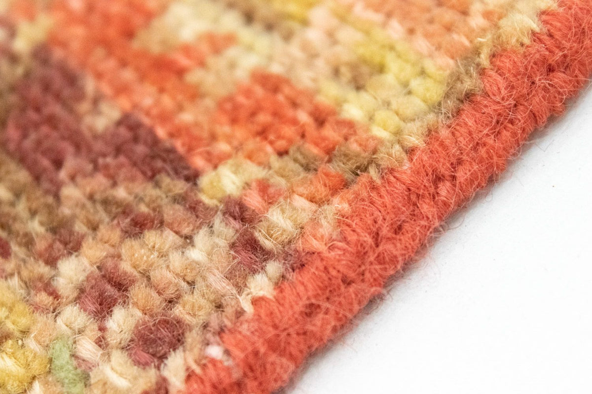 Designer tapijt vierkant  - 59 x 58 cm - oranje