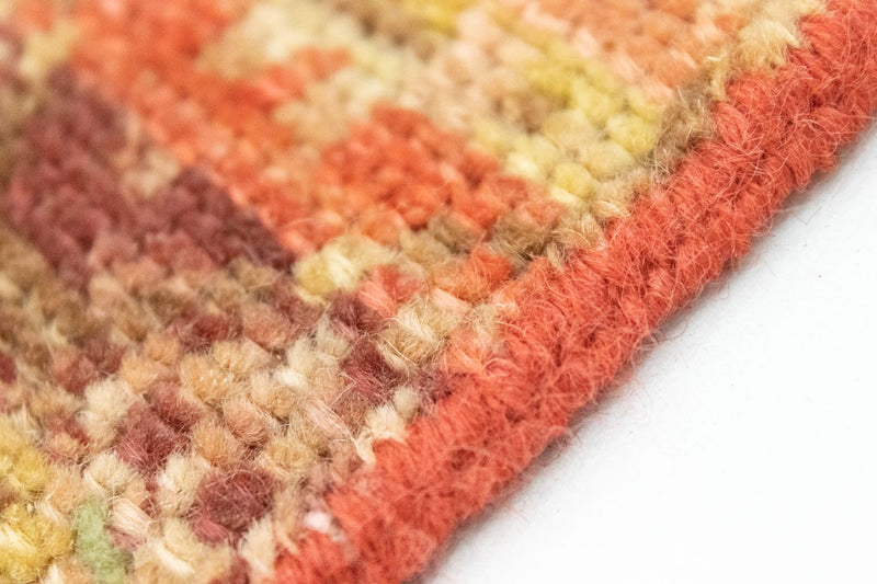 Designer tapijt vierkant  - 59 x 58 cm - oranje