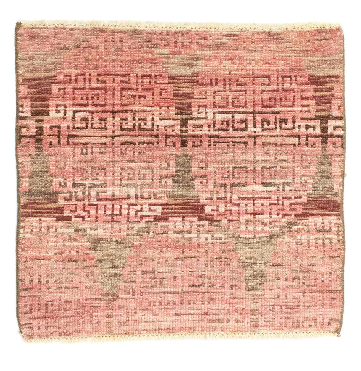 Designer tapijt vierkant  - 66 x 61 cm - roze
