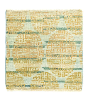 Designer tapijt vierkant  - 61 x 59 cm - goud