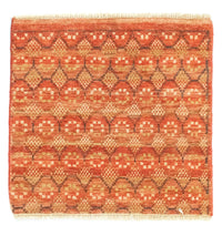 Designer tapijt vierkant  - 62 x 59 cm - oranje