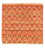 Designer tapijt vierkant  - 62 x 59 cm - oranje