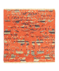 Designer tapijt vierkant  - 62 x 61 cm - oranje