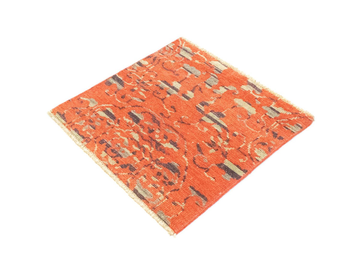 Designer tapijt vierkant  - 62 x 61 cm - oranje