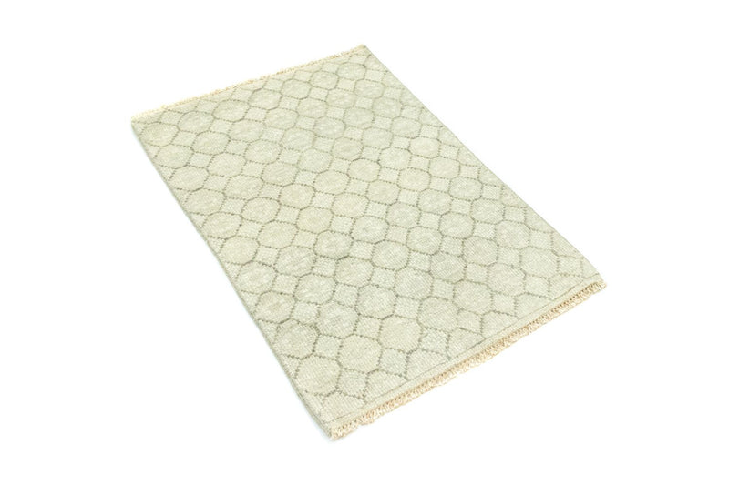 Wollen tapijt - 88 x 60 cm - beige