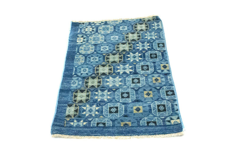 Designer tapijt - 95 x 63 cm - blauw