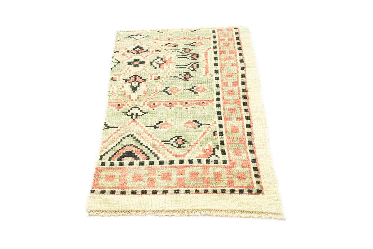 Wollen tapijt - 93 x 59 cm - beige