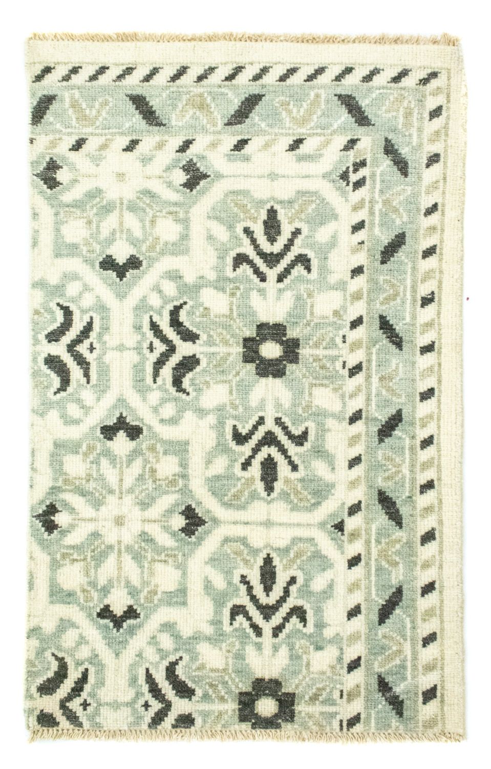 Wollen tapijt - 93 x 60 cm - lichtgroen