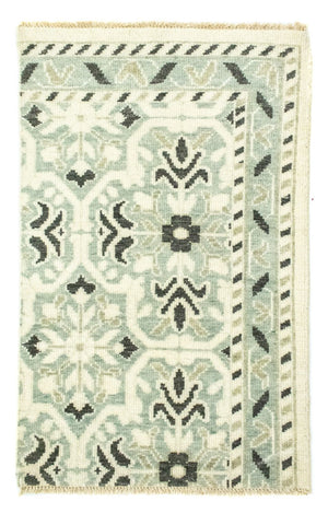 Wollen tapijt - 93 x 60 cm - lichtgroen