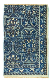 Designer tapijt - 92 x 59 cm - blauw