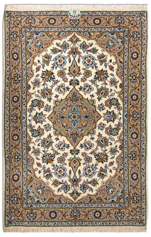 Perzisch tapijt - Keshan - 125 x 79 cm - beige