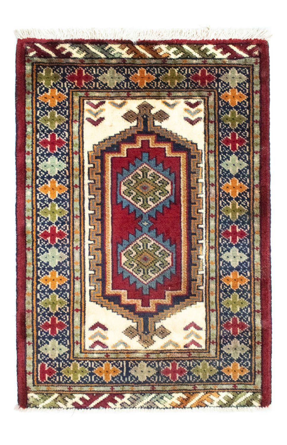 Turkaman tapijt - 87 x 60 cm - rood