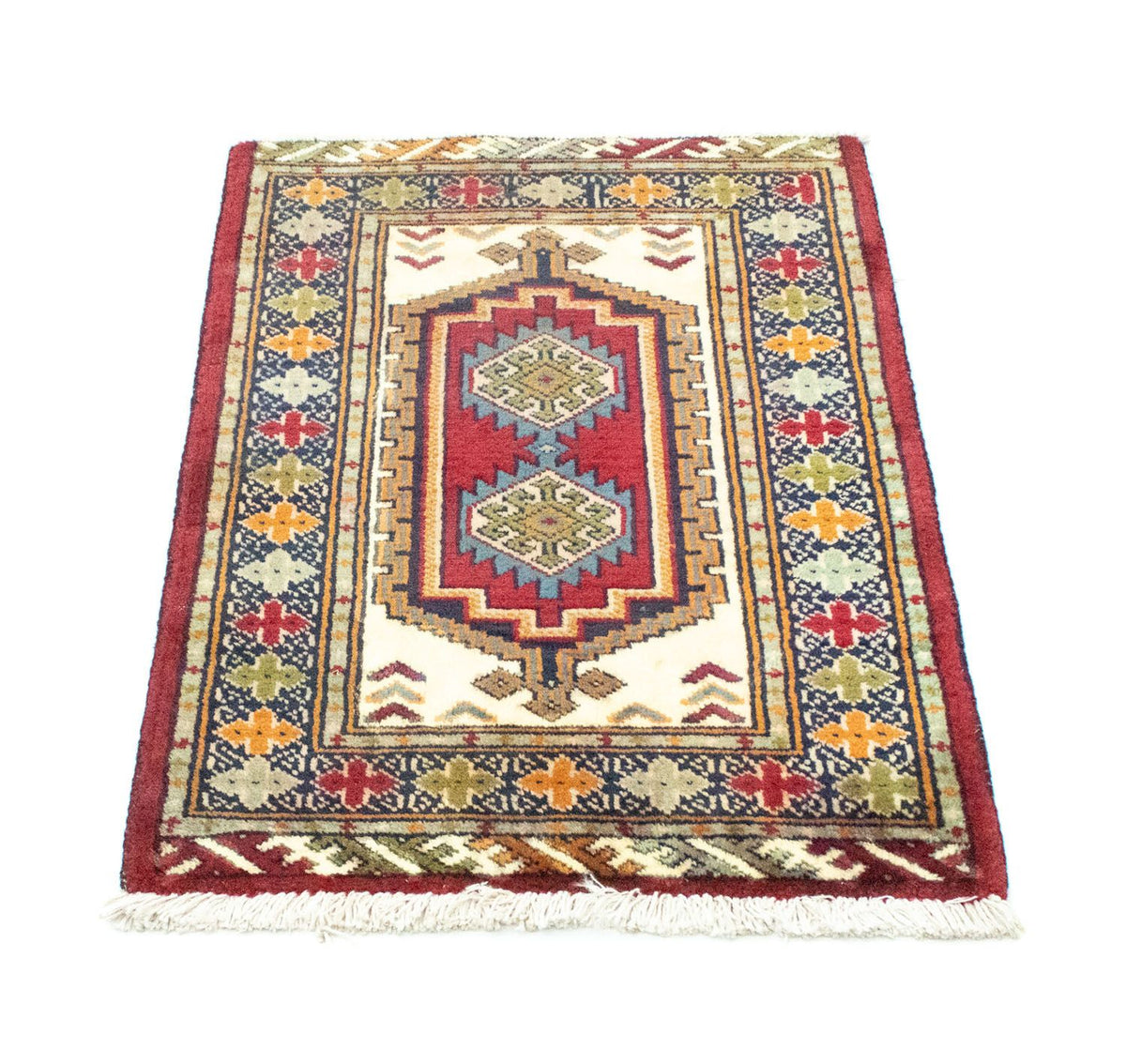 Turkaman tapijt - 87 x 60 cm - rood