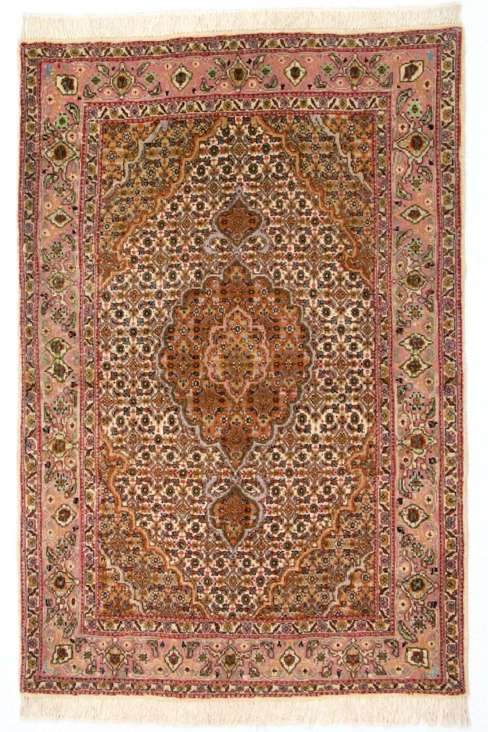 Perzisch tapijt - Tabriz - Royal - 125 x 83 cm - bruin