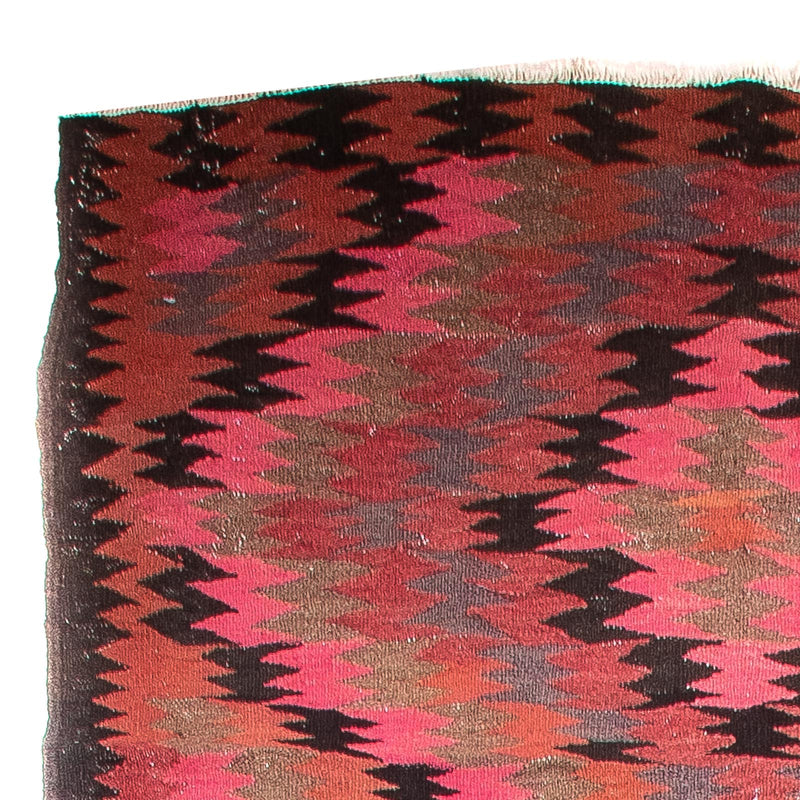 Loper Kelim tapijt - Oud - 420 x 130 cm - veelkleurig