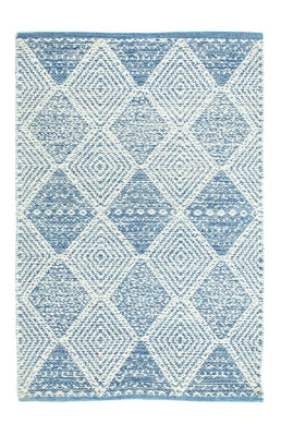 Kelim tapijt - Trendy - 92 x 62 cm - lichtblauw