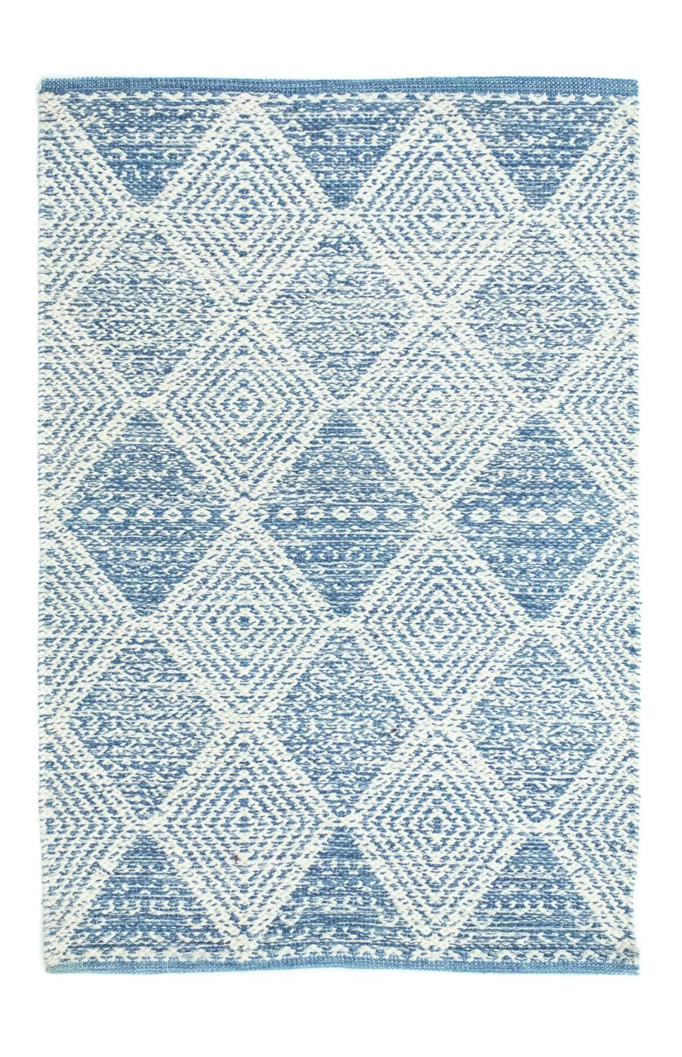Kelim tapijt - Trendy - 92 x 62 cm - lichtblauw