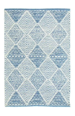 Kelim tapijt - Trendy - 92 x 62 cm - lichtblauw