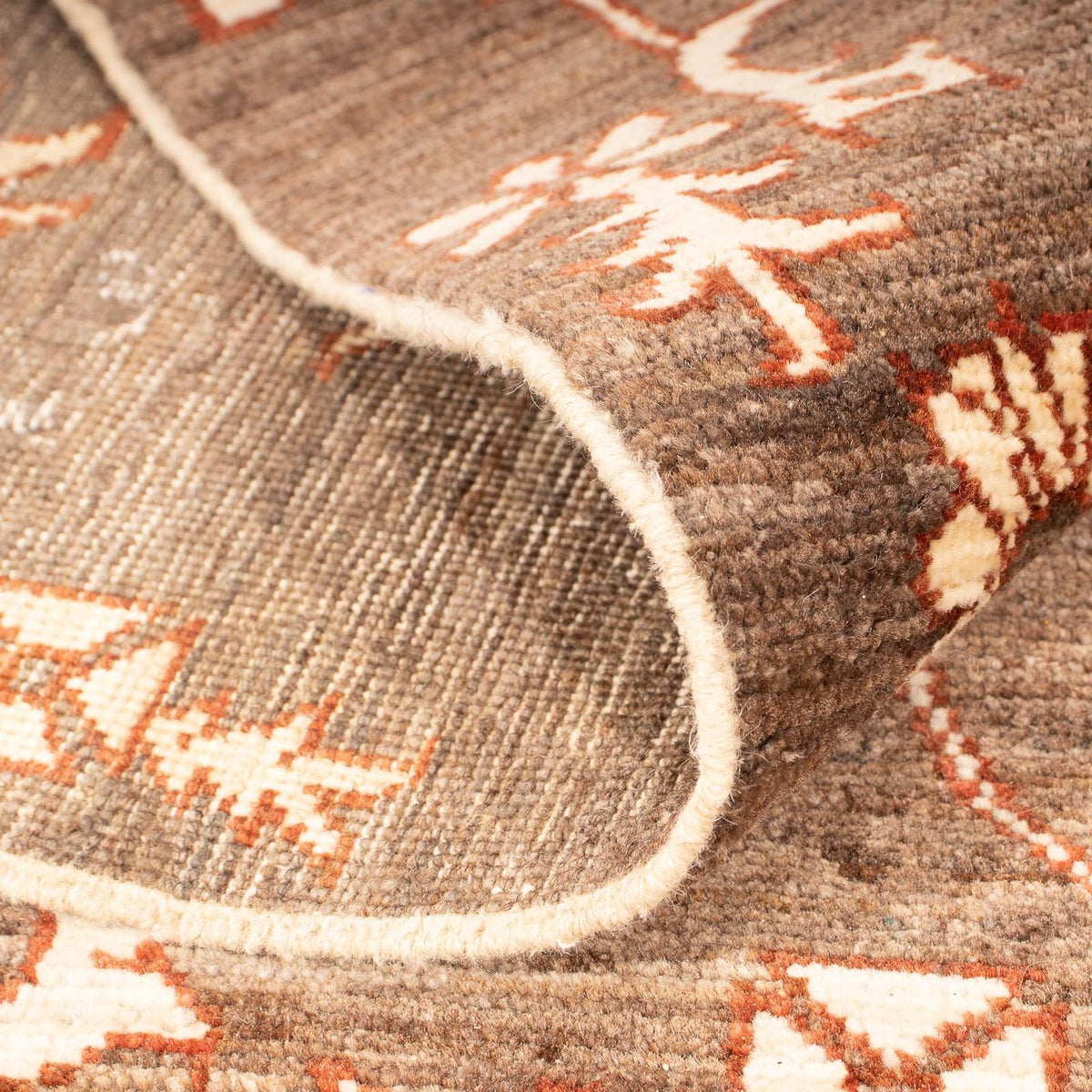 Ziegler tapijt - Modern vierkant  - 196 x 182 cm - bruin