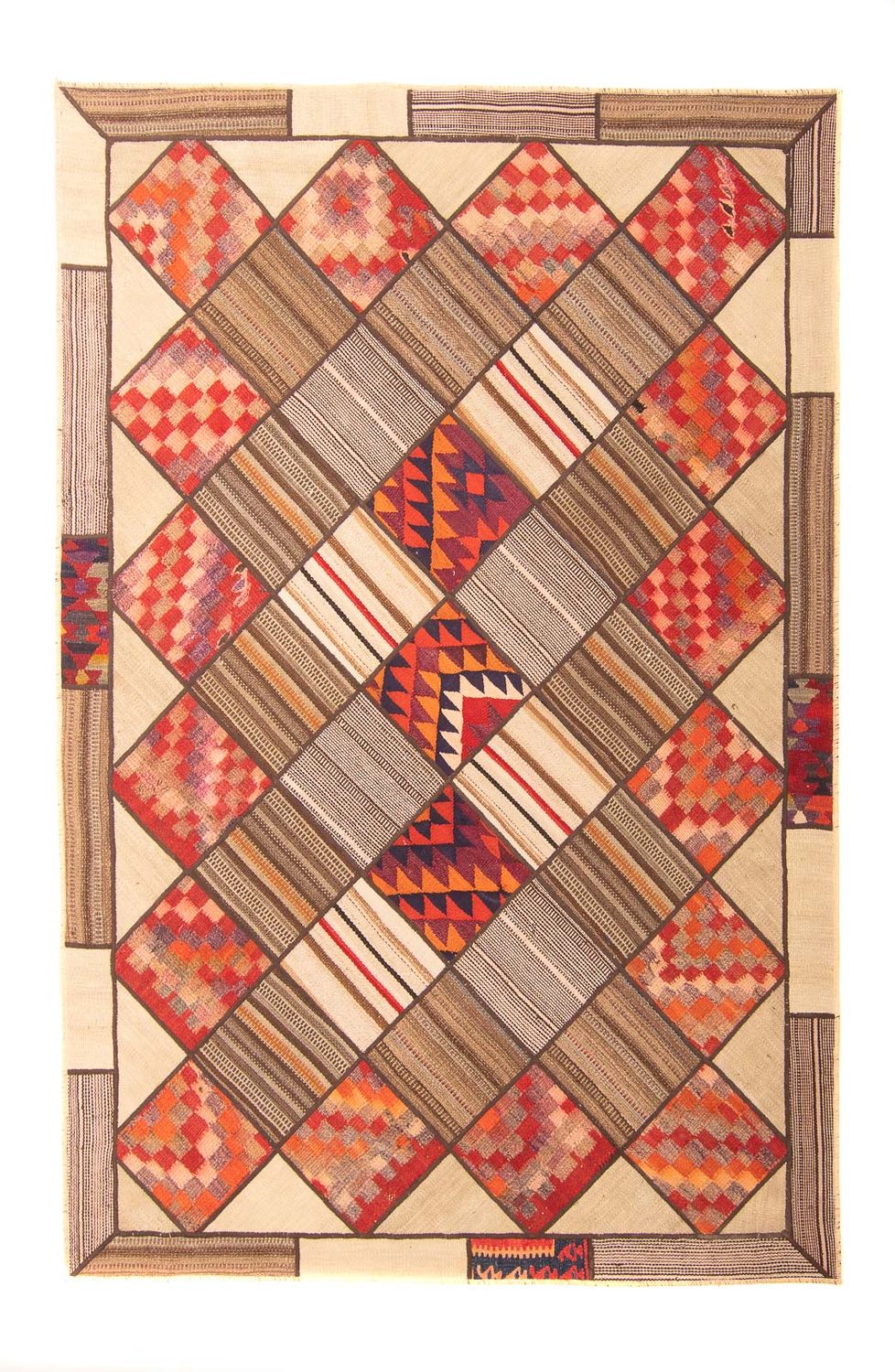 Patchwork tapijt - 230 x 160 cm - veelkleurig