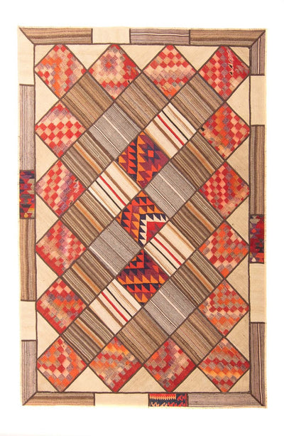 Patchwork tapijt 160x230cm - Perserteppich Wollteppich
