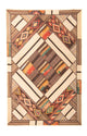 Patchwork tapijt 230x160cm - Perserteppich Wollteppich