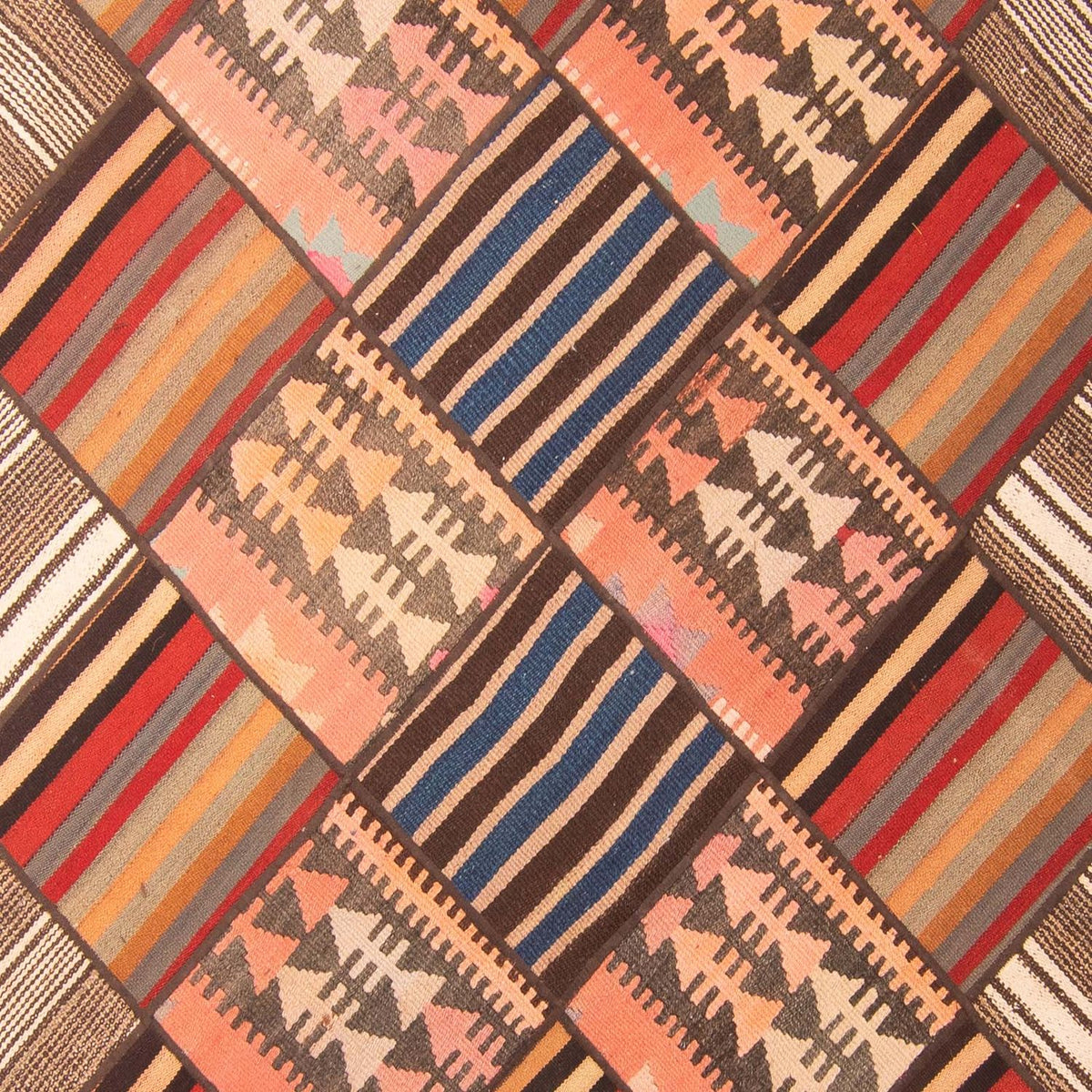 Patchwork tapijt - 200 x 150 cm - veelkleurig