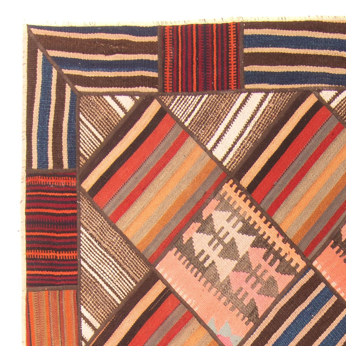 Patchwork tapijt 200x150cm - Perserteppich Wollteppich