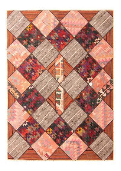 Patchwork tapijt 150x200cm - Perserteppich Wollteppich