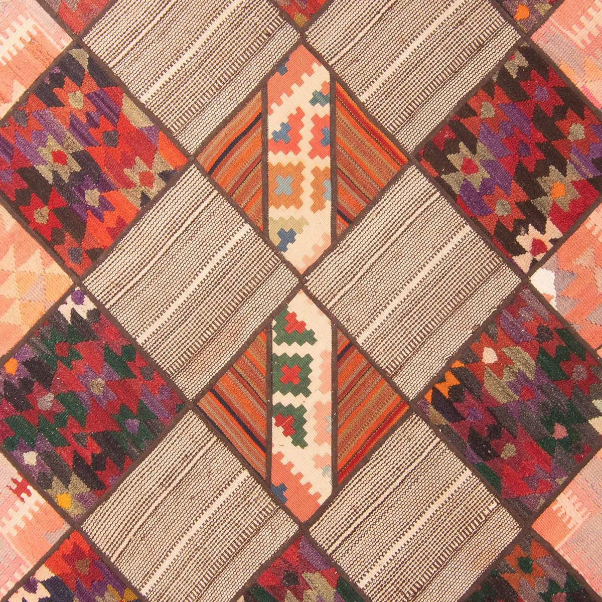 Patchwork tapijt - 200 x 150 cm - veelkleurig