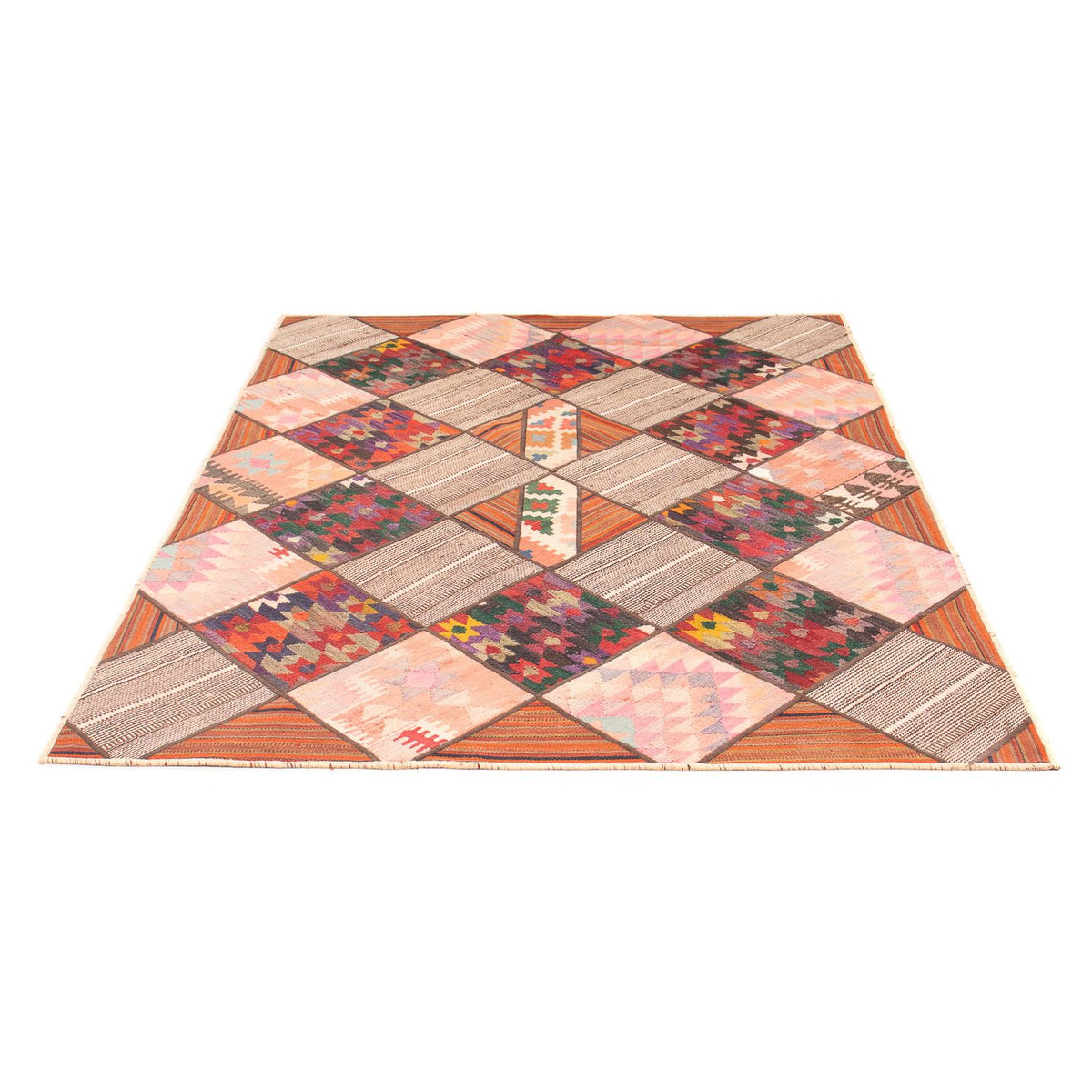 Patchwork tapijt - 200 x 150 cm - veelkleurig