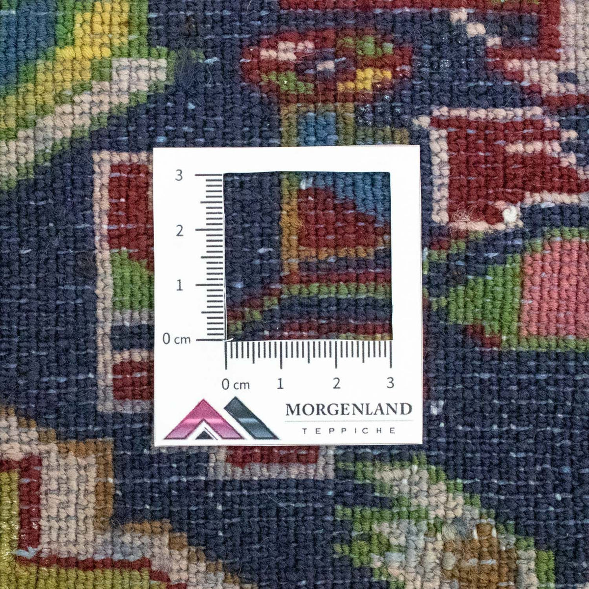 Turkaman tapijt - 86 x 70 cm - donkerblauw