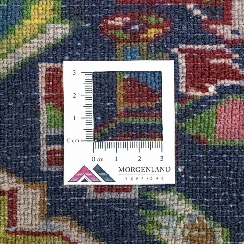 Turkaman tapijt - 86 x 70 cm - donkerblauw