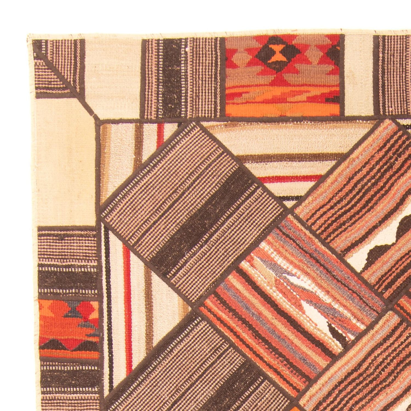 Patchwork tapijt 200x150cm - Perserteppich Wollteppich