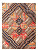 Patchwork tapijt 200x150cm - Perserteppich Wollteppich