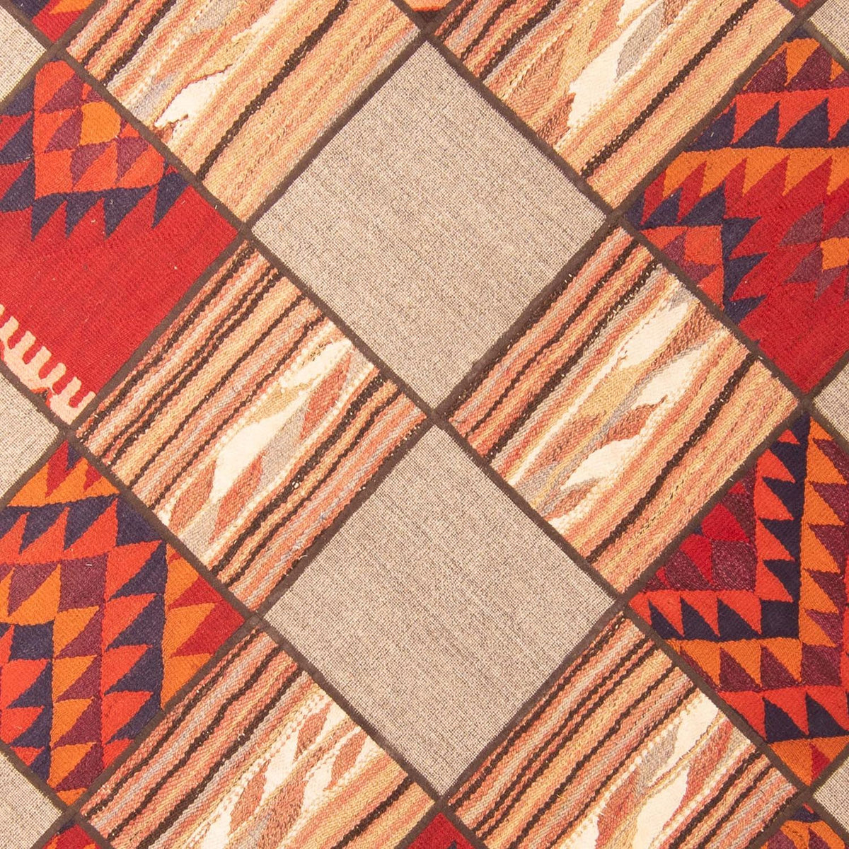 Patchwork tapijt - 200 x 150 cm - veelkleurig