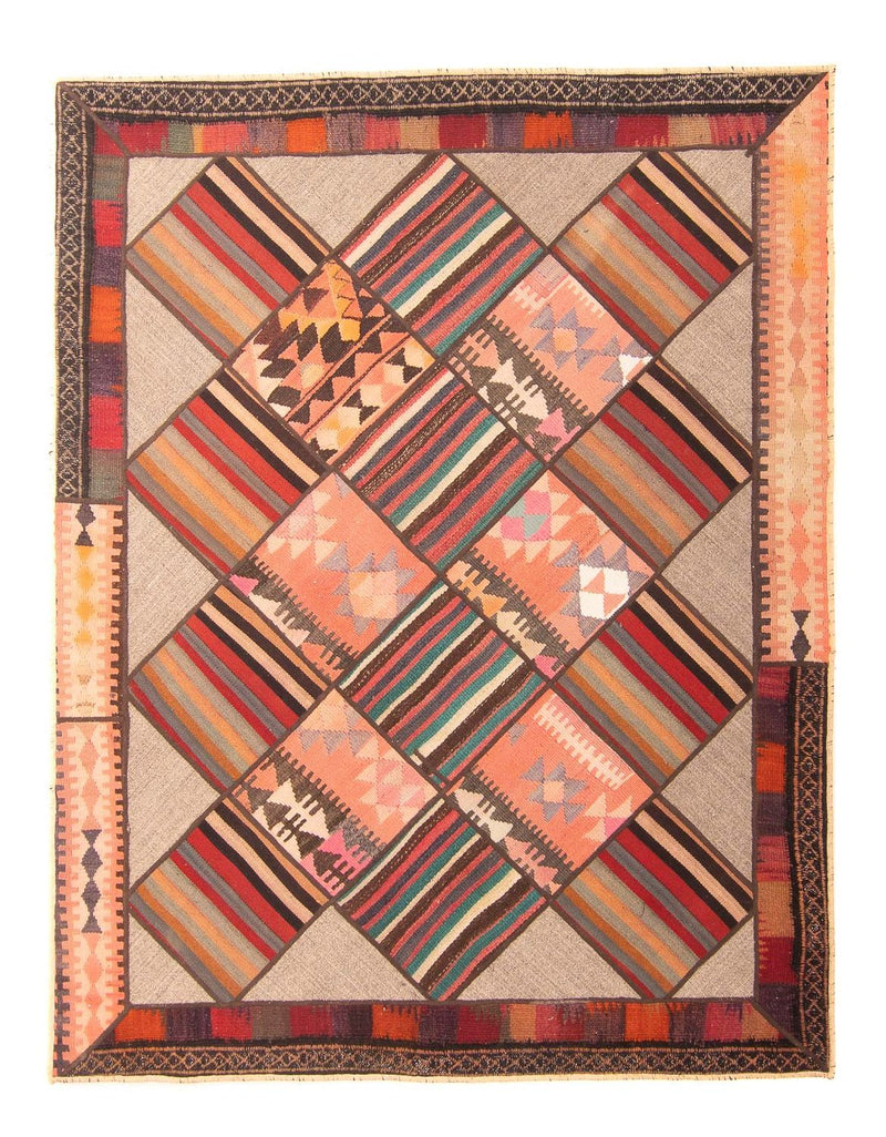 Patchwork tapijt - 200 x 150 cm - veelkleurig