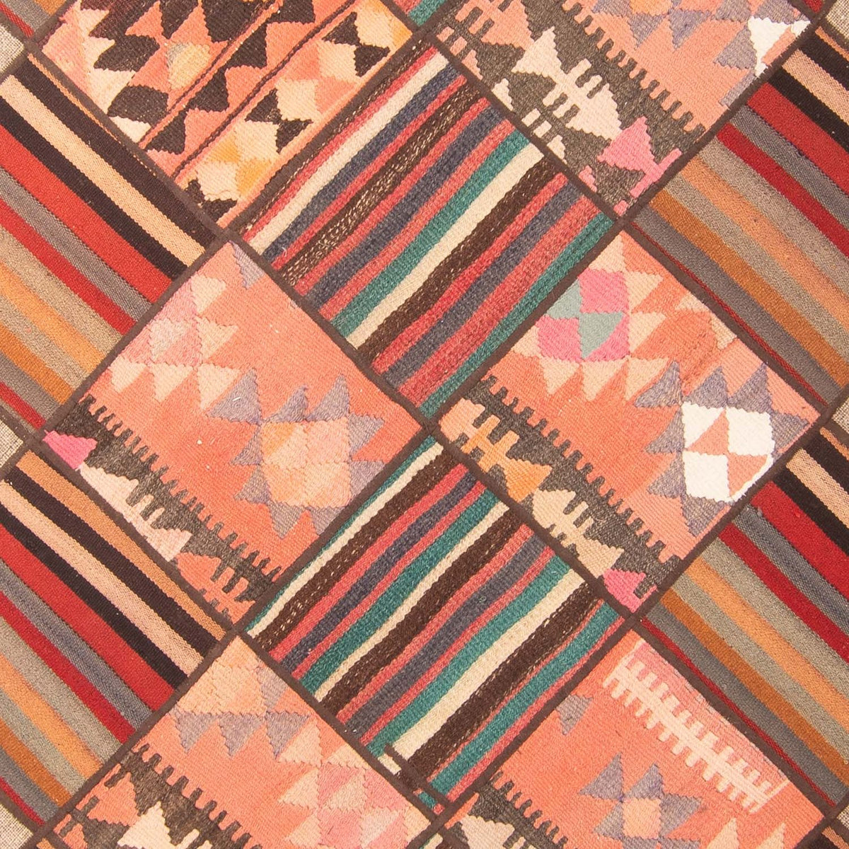 Patchwork tapijt - 200 x 150 cm - veelkleurig
