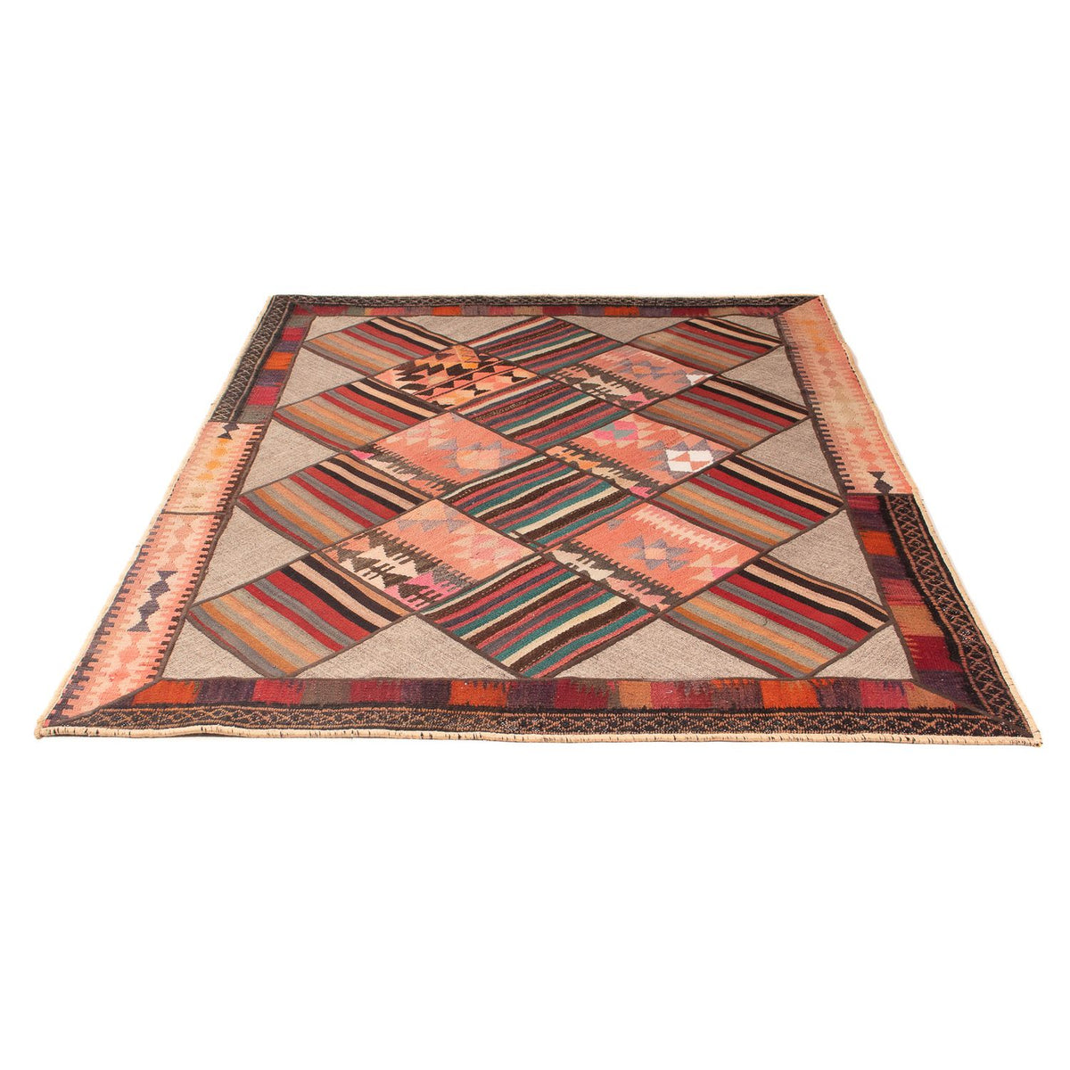 Patchwork tapijt - 200 x 150 cm - veelkleurig